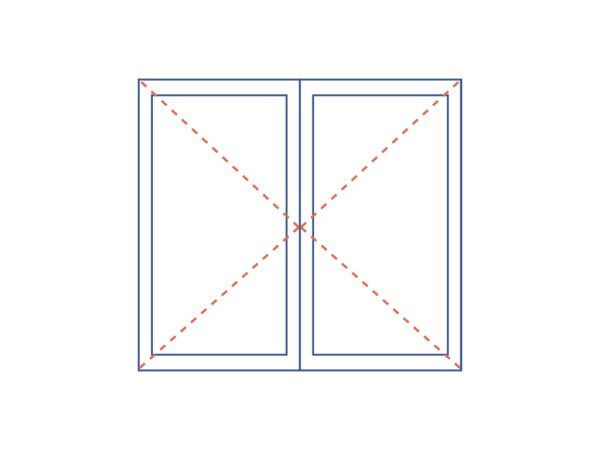 Aliplast dubbele deuren volledig glas