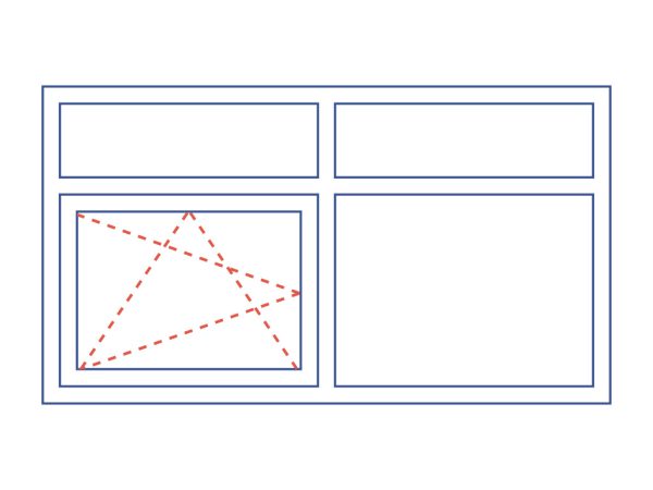 T-profiel 4-vak 2×2